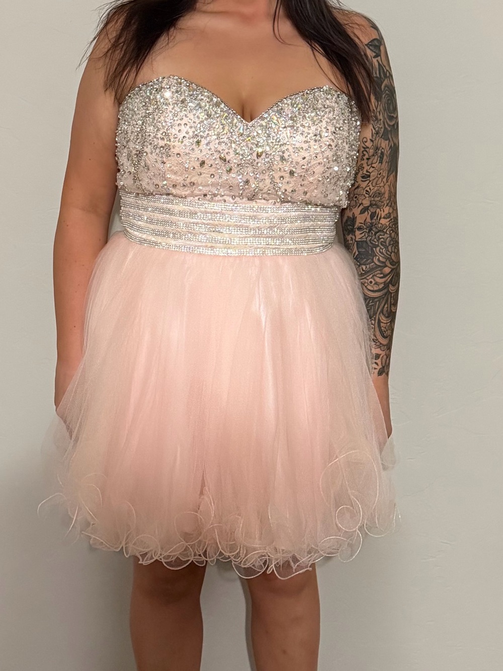 Sparkling Pink Tulle Party Dress for Kids